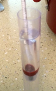 Checking the density