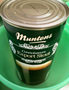 Can of Muntons Export Stout concentrate