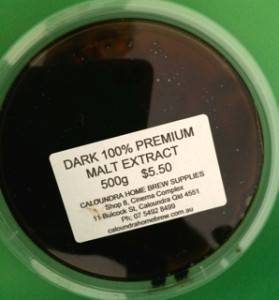 Plastic tub of liquid malt