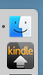 Send to Kindle app in the Mac Dock