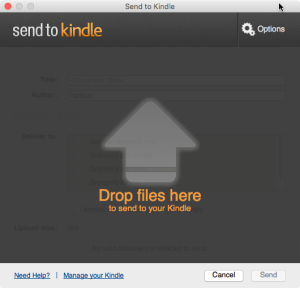 Send to Kindle app